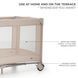 Ліжко-манеж с пеленатором Kinderkraft Joy 2 Beige (KLJOY02BEG000AC)