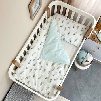 Змінна постіль Baby Mix Перо мята &mdash; купити в Bubbleshop