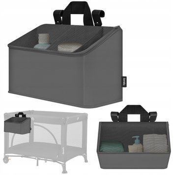 Органайзер для ліжечка Lionelo SIDEPOCKET MEDIUM GREY &mdash; купити в Bubbleshop