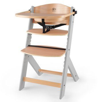 Стільчик для годування Kinderkraft Enock Gray Wood (KKKENOCGRY0000) &mdash; купити в Bubbleshop
