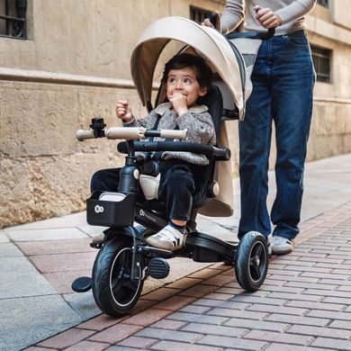 Триколісний велосипед Kinderkraft Spinstep 2 Plus Beige (KRSPST02BEGPL00) &mdash; купити в Bubbleshop