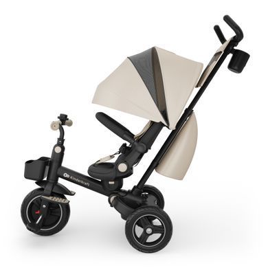 Триколісний велосипед Kinderkraft Spinstep 2 Plus Beige (KRSPST02BEGPL00) &mdash; купити в Bubbleshop