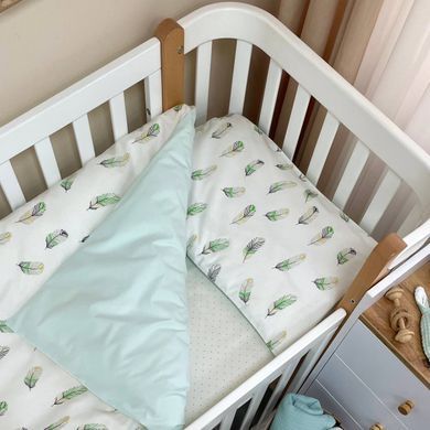 Змінна постіль Baby Mix Перо мята &mdash; купити в Bubbleshop