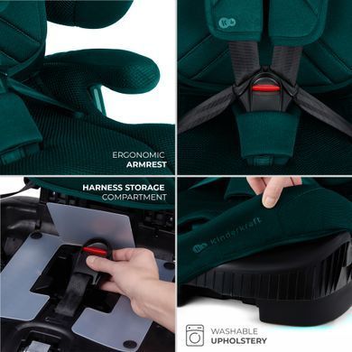Автокрісло Kinderkraft Fix2Go i-Size Green (KCFI2GO0GRE0000) &mdash; купити в Bubbleshop
