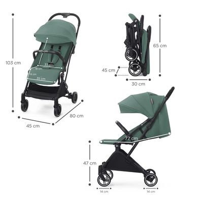 Прогулянкова коляска Kinderkraft Indy 2 Sea Green (KSINDY00GRE0000) KSINDY00GRE0000 фото