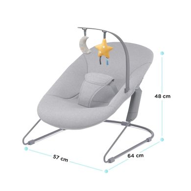 Шезлонг-гойдалка Kinderkraft Calmee Grey (KBCALM00GRY0000) KBCALM00GRY0000 фото