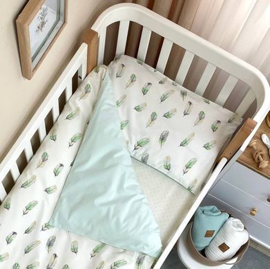 Змінна постіль Baby Mix Перо мята &mdash; купити в Bubbleshop