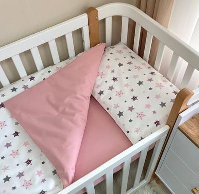 Змінна постіль Baby Dream Stars пудра &mdash; купити в Bubbleshop