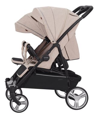 Коляска універсальна CARRELLO Connect CRL-5502/1 Cotton Beige для двійні,люлька-переноска Connect CRL-5502/1 фото