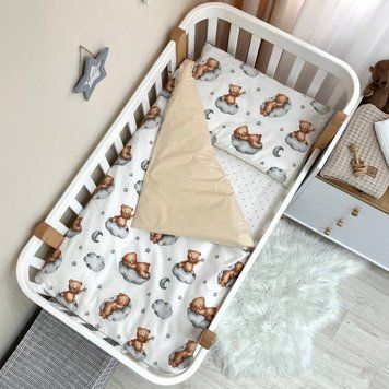 Змінна постіль Baby Mix Тедді бежевий &mdash; купити в Bubbleshop