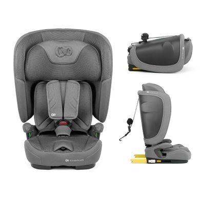 Автокрісло Kinderkraft Fix2Go i-Size Grey (KCFI2GO0GRY0000) &mdash; купити в Bubbleshop