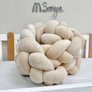 Бортик-коса крем 3,6 м на всі сторони ліжечка &mdash; купити в Bubbleshop