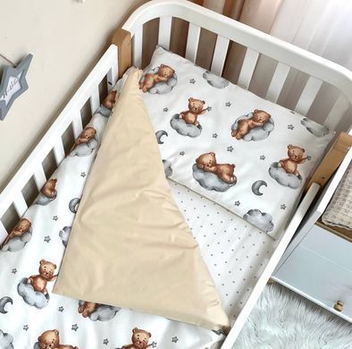 Змінна постіль Baby Mix Тедді бежевий &mdash; купити в Bubbleshop