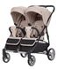 Коляска універсальна CARRELLO Connect CRL-5502/1 Cotton Beige для двійні,люлька-переноска