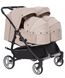 Коляска універсальна CARRELLO Connect CRL-5502/1 Cotton Beige для двійні,люлька-переноска