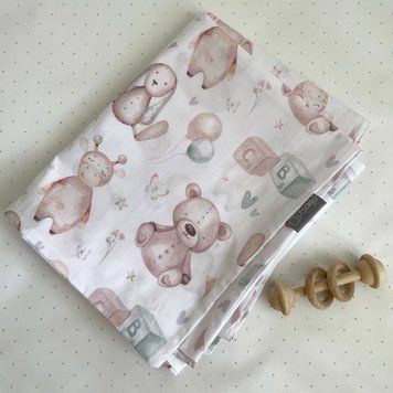 Підковдра 90х110 поплін Мякі іграшки &mdash; купити в Bubbleshop