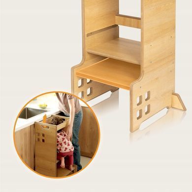 Дитяча вежа-помічник Lionelo CASS NATURAL &mdash; купити в Bubbleshop
