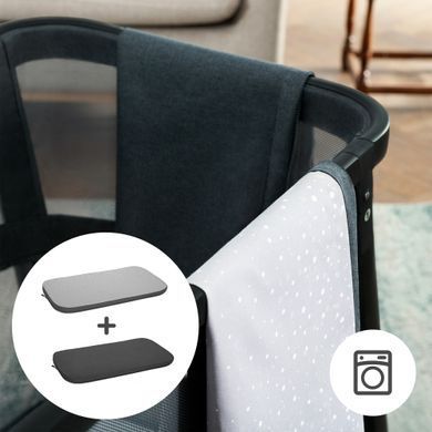 Ліжко-манеж 4 в 1 Kinderkraft Sofi Plus Grey (KLSOFIPLGRY0000) &mdash; купити в Bubbleshop