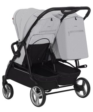 Коляска універсальна CARRELLO Connect CRL-5502/1 Rock Gray для двійні,люлька-переноска Connect CRL-5502/1 фото