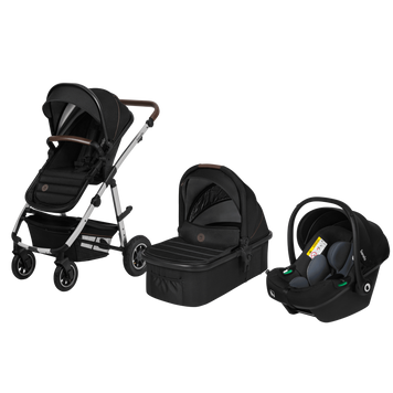 Універсальна коляска 3 в 1 Lionelo AMBER BLACK SILVER &mdash; купити в Bubbleshop