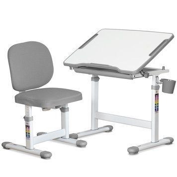 Комплект Evo-kids (стіл+крісло) Evo-06 Plus Grey &mdash; купити в Bubbleshop