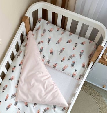 Змінна постіль Baby Mix Перо пудра &mdash; купити в Bubbleshop