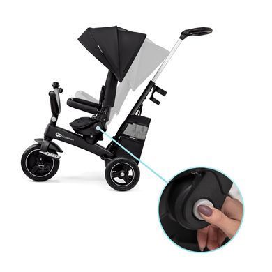 Триколіснийй велосипед Kinderkraft Easytwist Black (KREASY00BLK0000) &mdash; купити в Bubbleshop