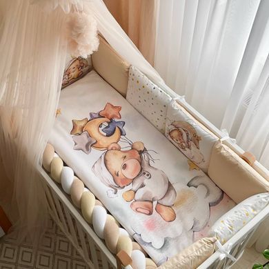Комплект постільної білизни для новонародженого Ведмедики Гаммі бежевий &mdash; купити в Bubbleshop