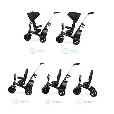 Триколіснийй велосипед Kinderkraft Easytwist Black (KREASY00BLK0000) &mdash; купити в Bubbleshop