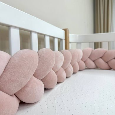 Бортик-коса пудра 3,6 м на всі сторони ліжечка &mdash; купити в Bubbleshop