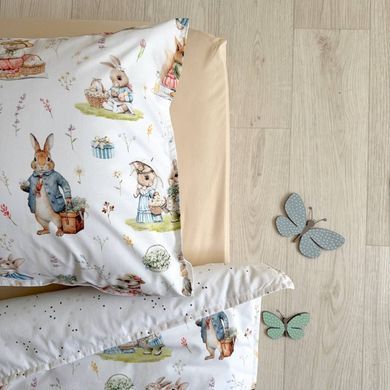 Комплект постільної білизни дитячий поплін Кролик Пітер &mdash; купити в Bubbleshop