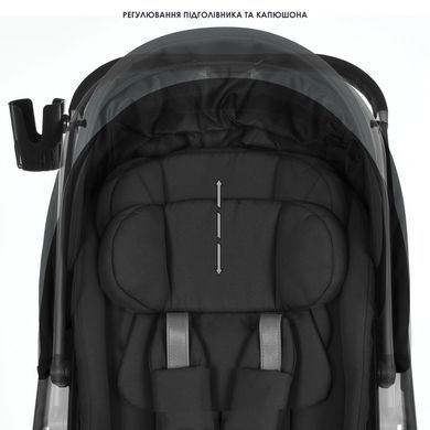 Коляска універсальна 2в1 El Camino ELLE ME 1221 Black &mdash; купити в Bubbleshop
