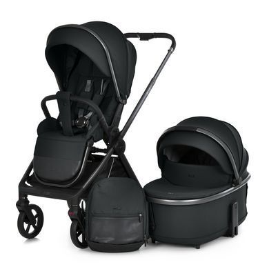 Коляска універсальна 2в1 El Camino ELLE ME 1221 Black &mdash; купити в Bubbleshop