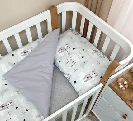 Змінна постіль Baby Dream Коти у хмарах сірий &mdash; купити в Bubbleshop