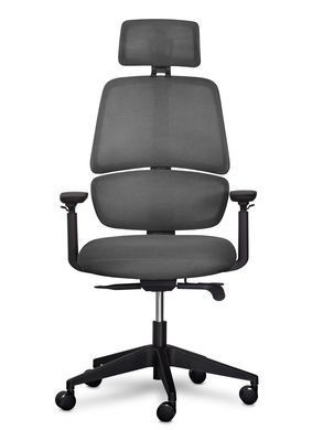 Офісне крісло Mealux Leo Air Plus Dark Grey &mdash; купити в Bubbleshop