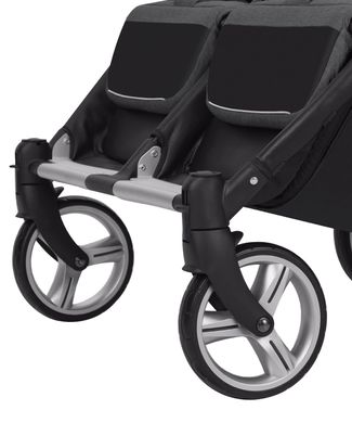 Коляска універсальна CARRELLO Connect CRL-5502/1 Serious Black для двійні,люлька-переноска Connect CRL-5502/1 фото