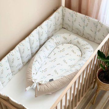 Кокон Baby Design Гілочки котики мята &mdash; купити в Bubbleshop