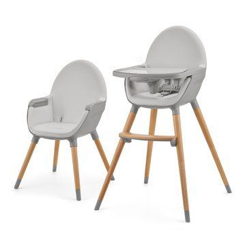 Стільчик для годування 2 в 1 Kinderkraft Fini 2 Grey (KHFINI02GRY0000) &mdash; купити в Bubbleshop