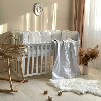 Комплект постільної білизни для новонародженого DreamLand білий &mdash; купити в Bubbleshop