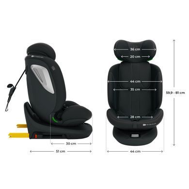 Автокрісло Kinderkraft i-Grow 2 Plus i-Size Black (KCIGRO02BLKPL00) &mdash; купити в Bubbleshop