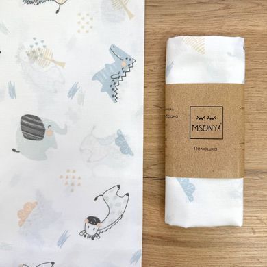 Пелюшка бязь Жирафики &mdash; купити в Bubbleshop