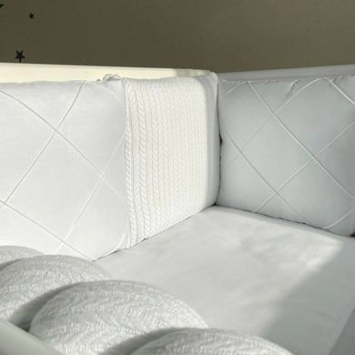 Комплект постільної білизни для новонародженого DreamLand білий &mdash; купити в Bubbleshop