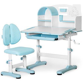 Комплект меблів парта та крісло Mealux Octo Blue &mdash; купити в Bubbleshop