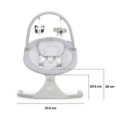 Кресло-качалка Kinderkraft Luli Gray (KKBLULIGRY0000) &mdash; купити в Bubbleshop