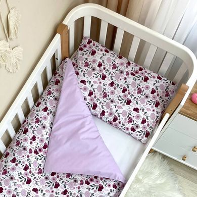 Змінна постіль Baby Mix Лілові квіти &mdash; купити в Bubbleshop