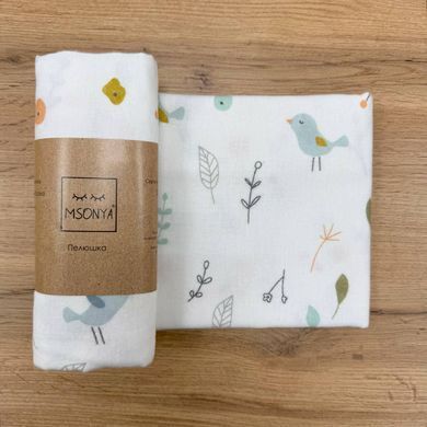Пелюшка фланель Пташки і гілочки &mdash; купити в Bubbleshop