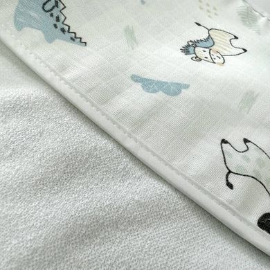 Набір серветок для зригування муслін хлопчик (3шт) &mdash; купити в Bubbleshop