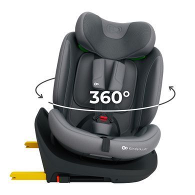 Автокрісло Kinderkraft i-Grow 2 Plus i-Size Grey (KCIGRO02GRYPL00) &mdash; купити в Bubbleshop