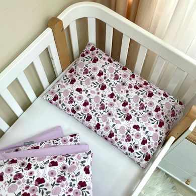 Змінна постіль Baby Mix Лілові квіти &mdash; купити в Bubbleshop