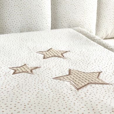 Плед-конверт Stars поплін/вафля моко &mdash; купити в Bubbleshop
